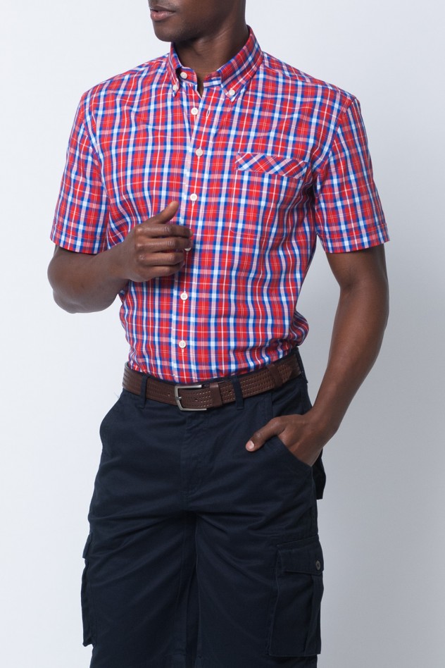 Sport Shirt Slim Fit with Short Sleeve