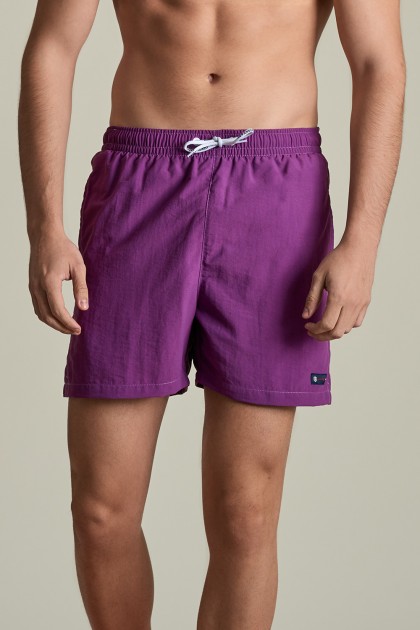 Purple swimming shorts