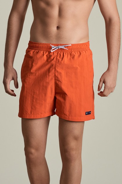 Orange swimming shorts