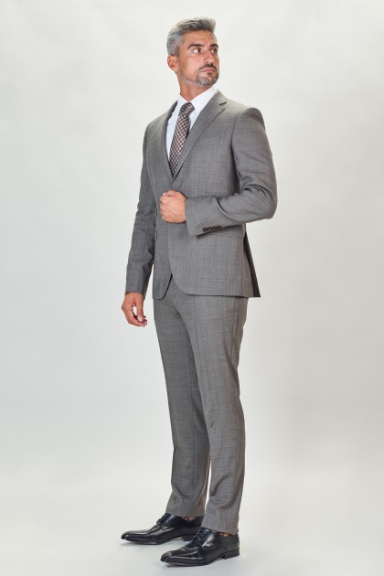 Slim Fit Suit Medium Check