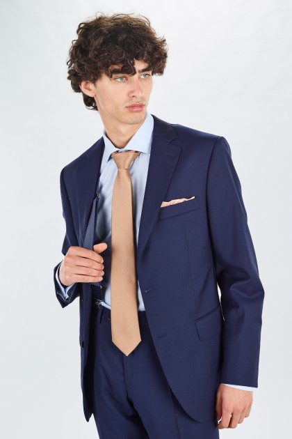 Plain Fitted Suit