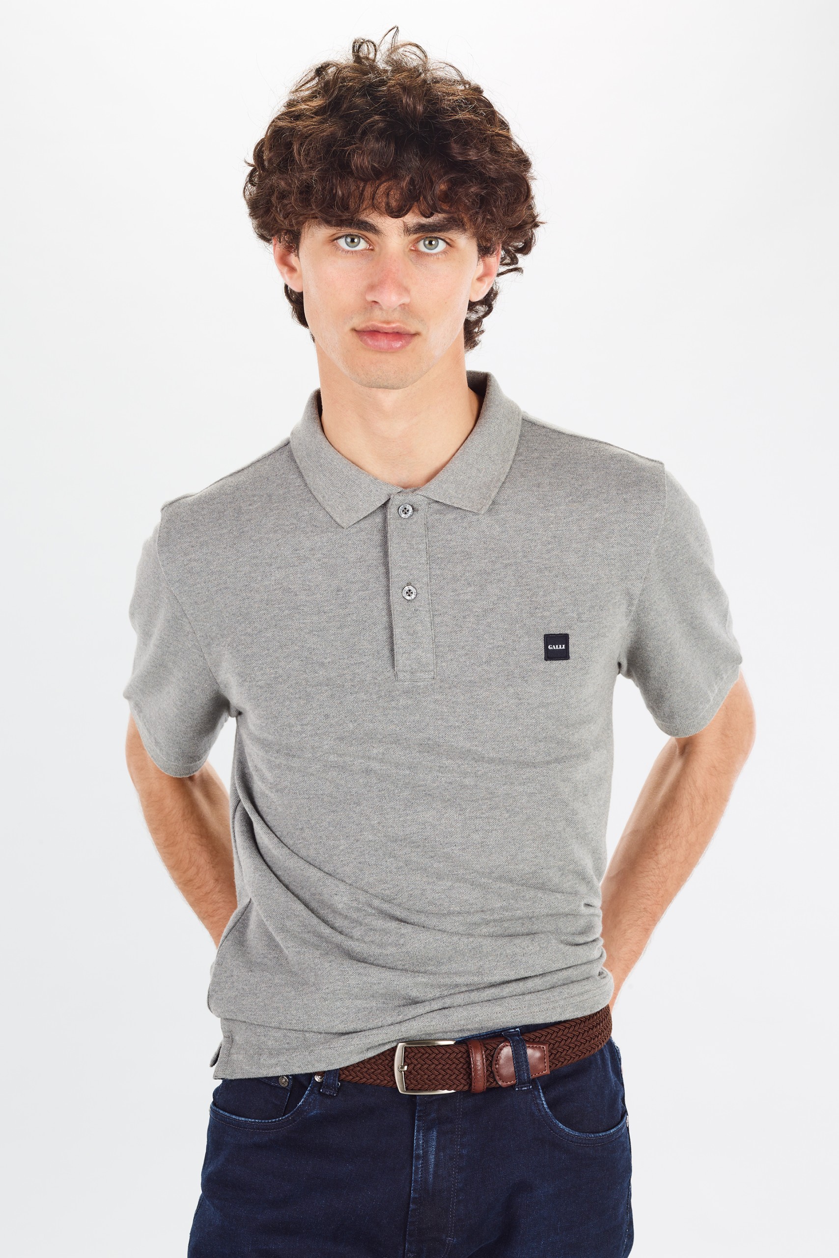 Polo Piqué Media Manga