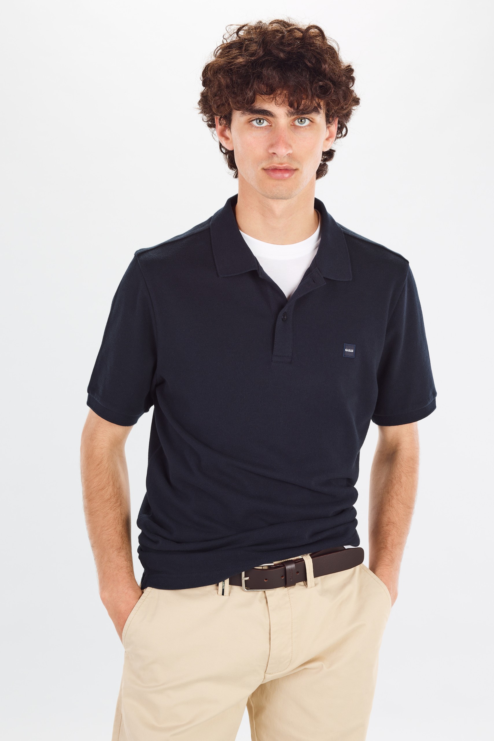 Polo Piqué Media Manga