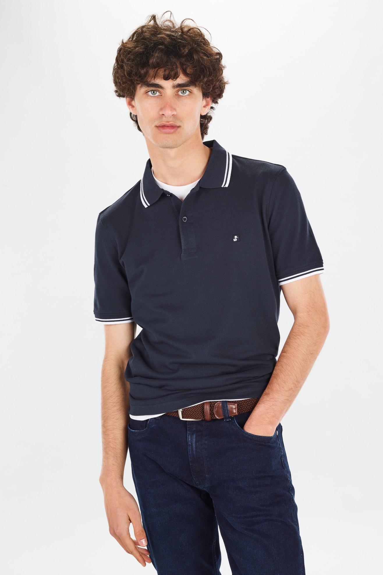Polo de piqu de manga corta