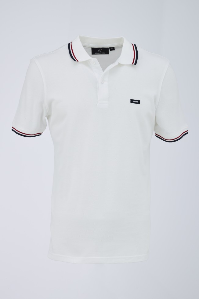 Polo de piqué con rayas Polo de piqué con rayas