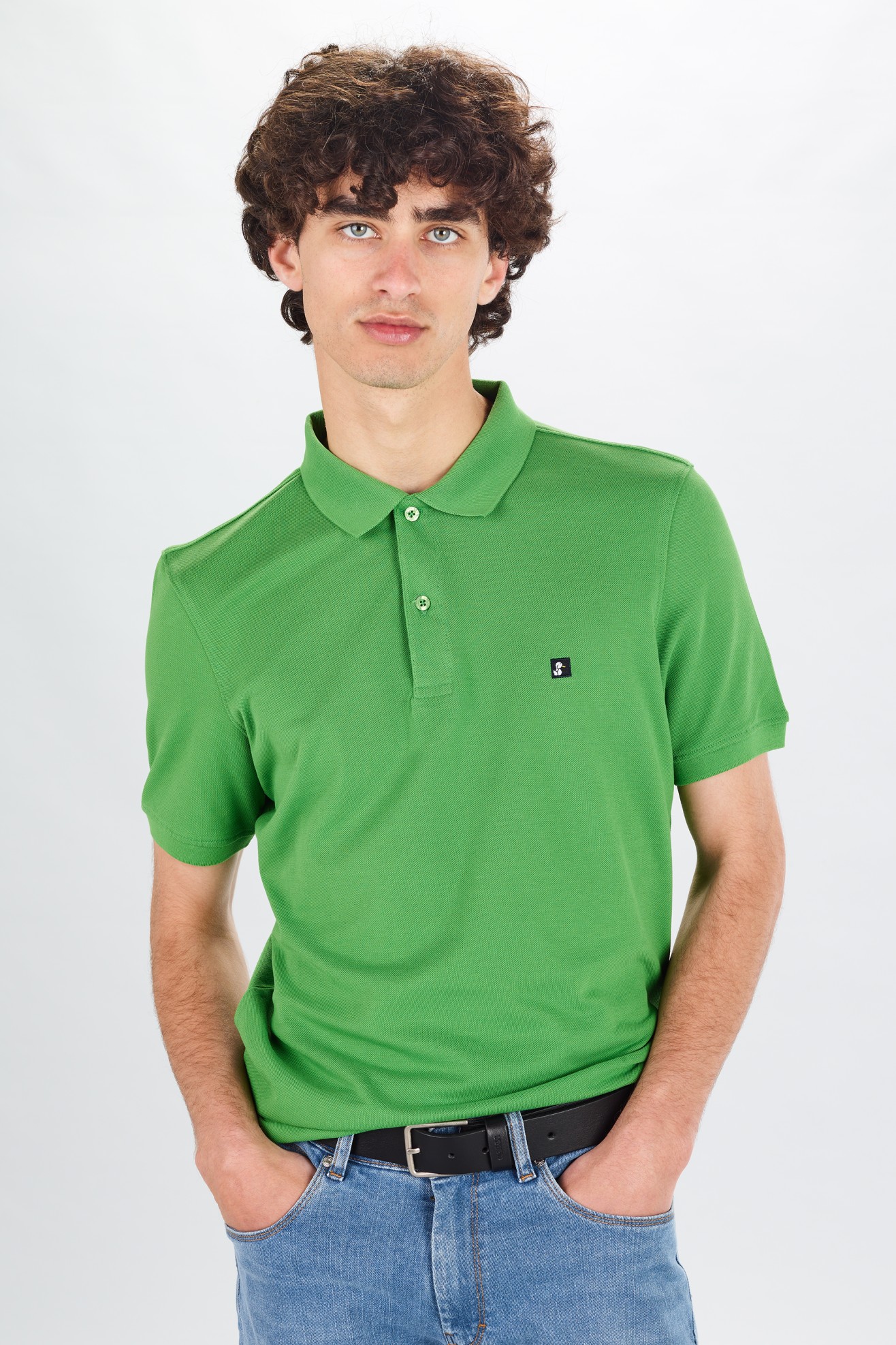 Polo piqué manga curta