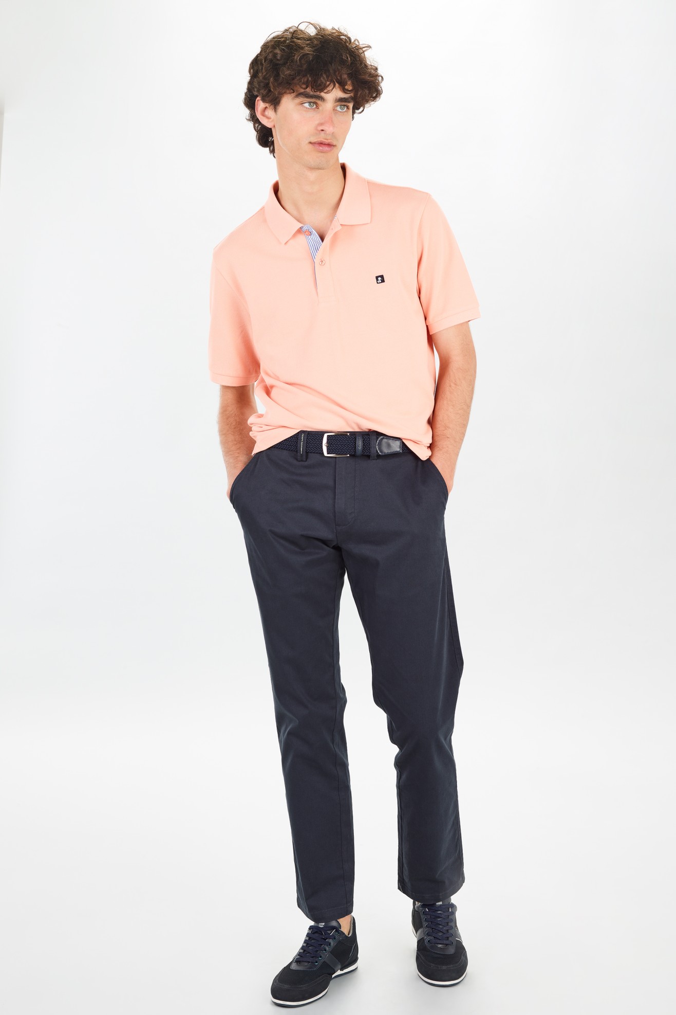 Polo piqu manga curta