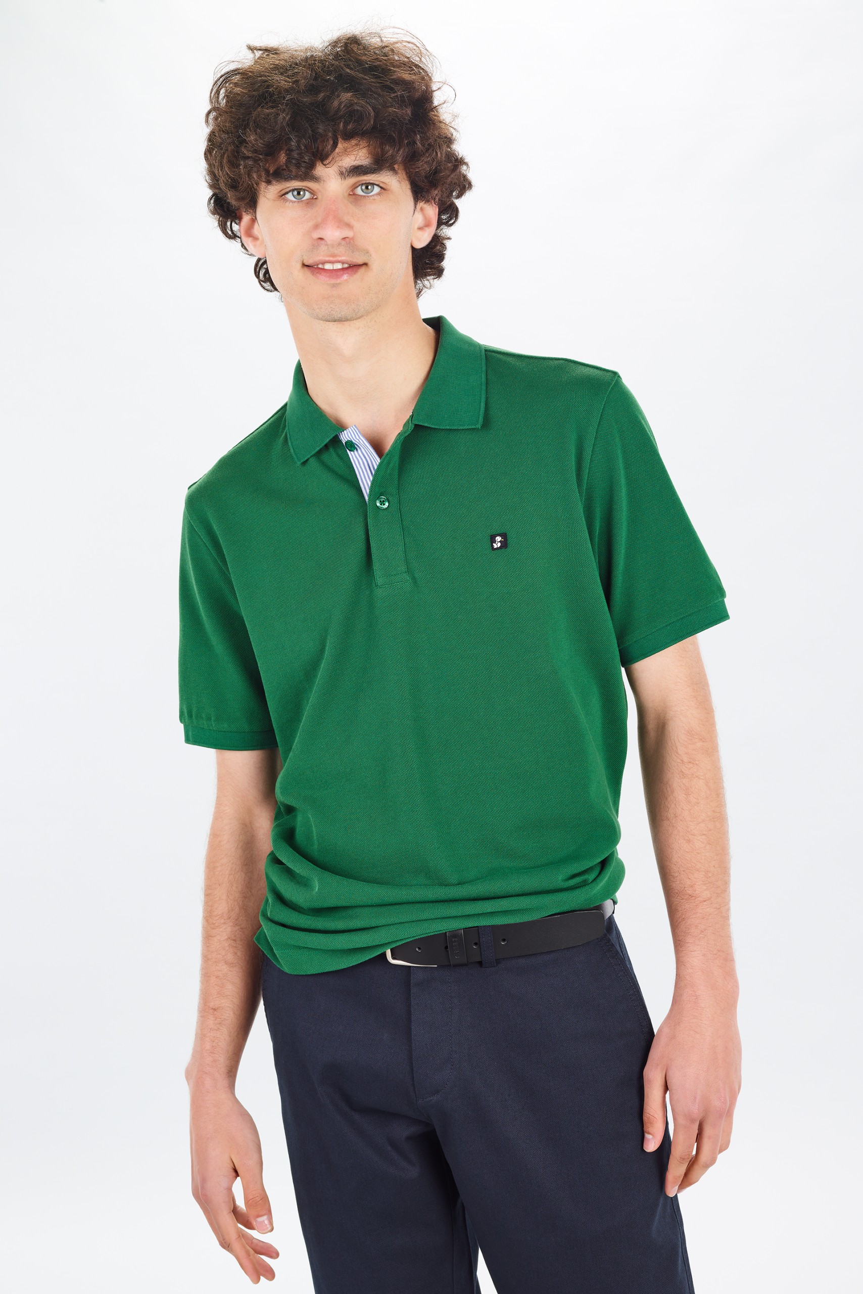 Polo Piqué Media Manga