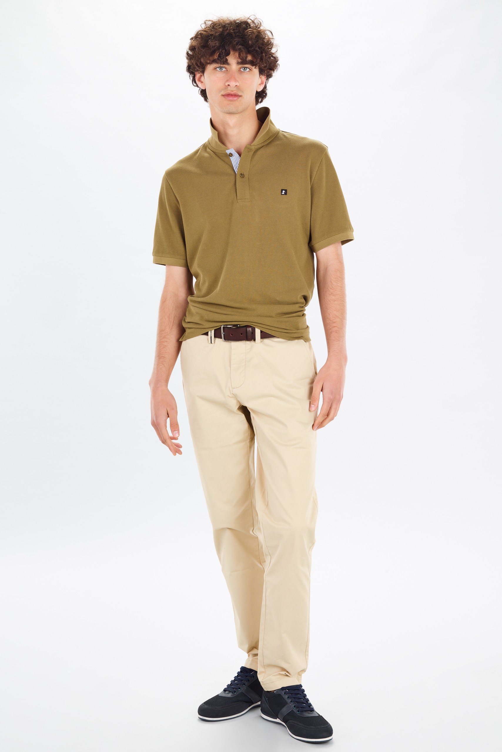 Polo piqué manga curta