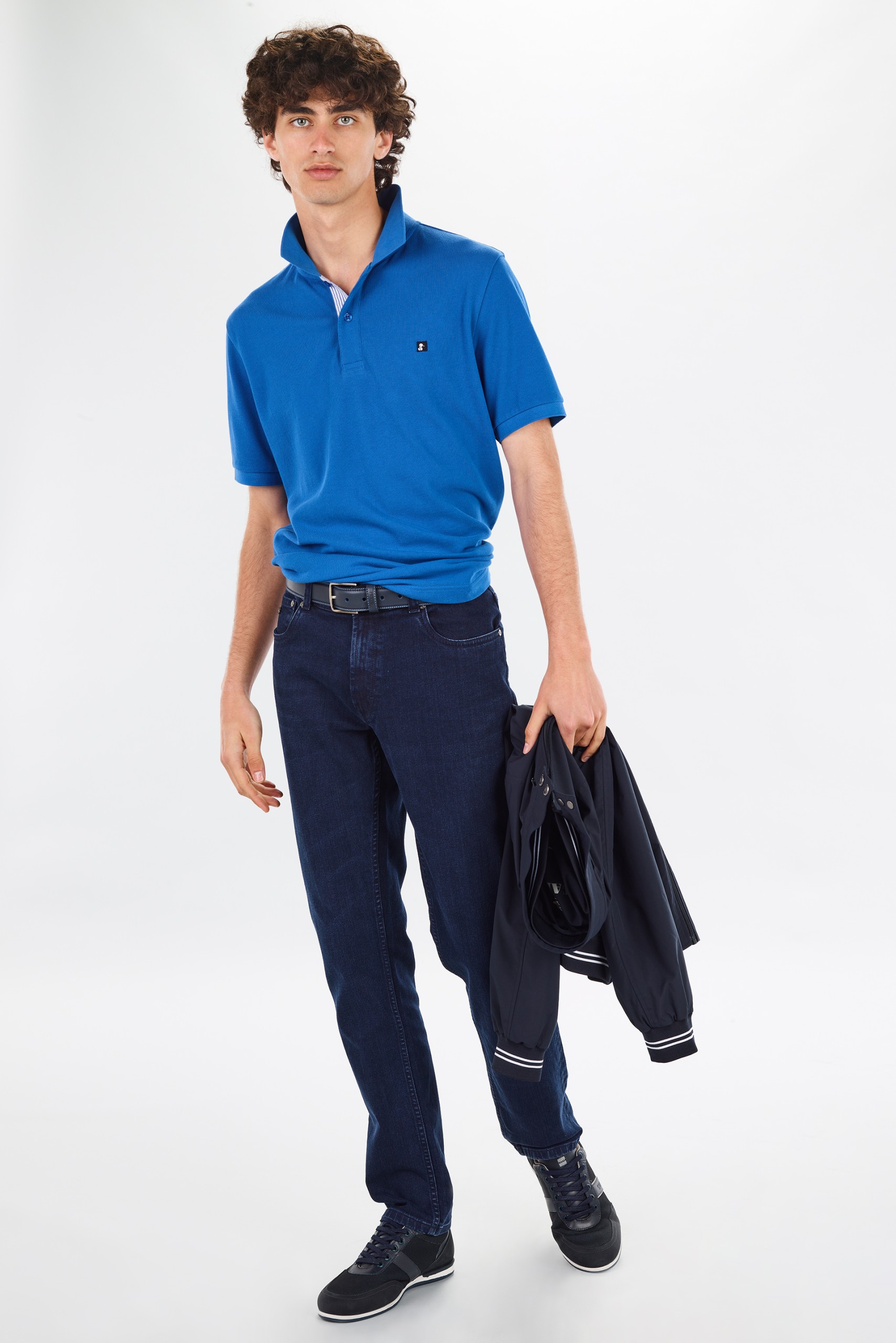 Polo piqué manga curta