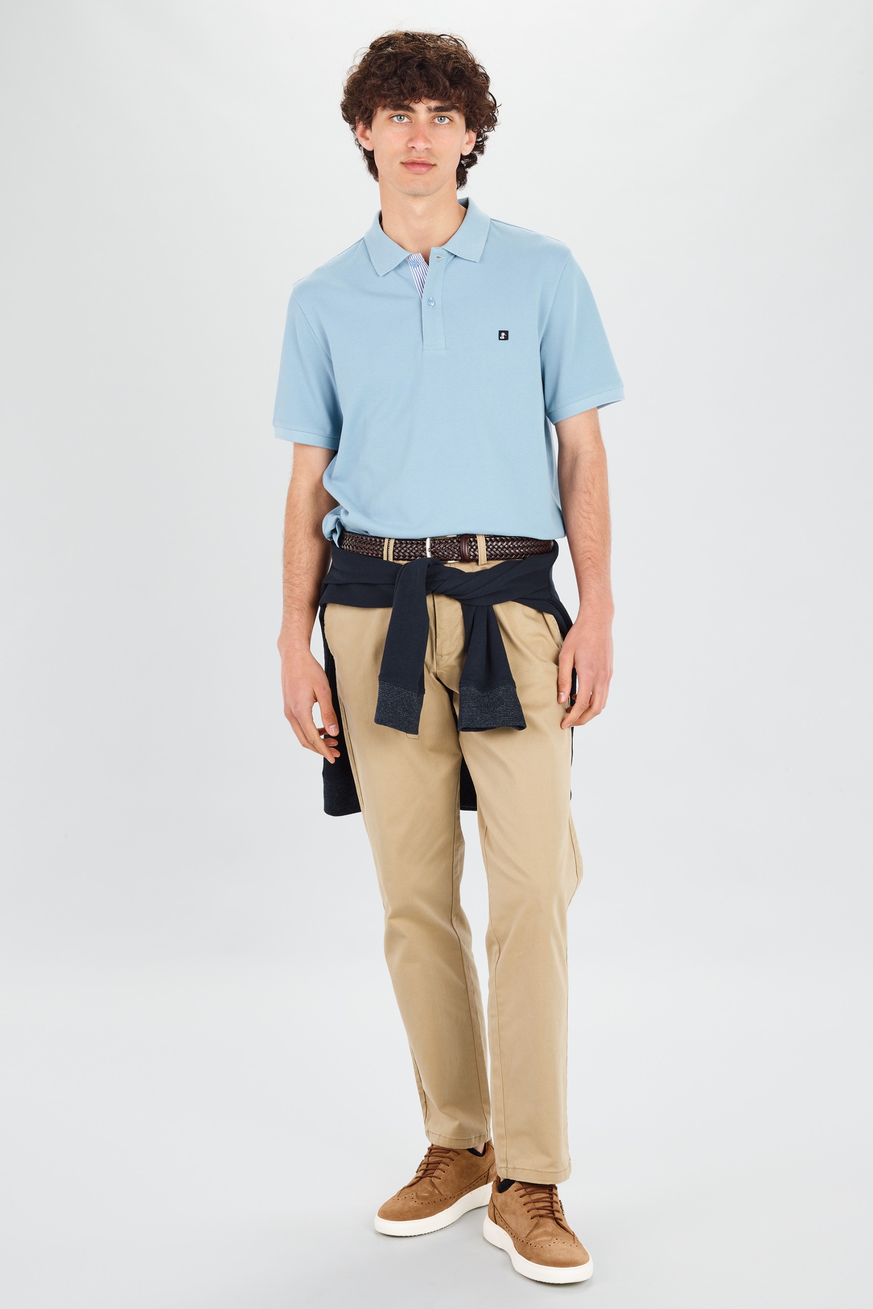 Polo piqué manga curta