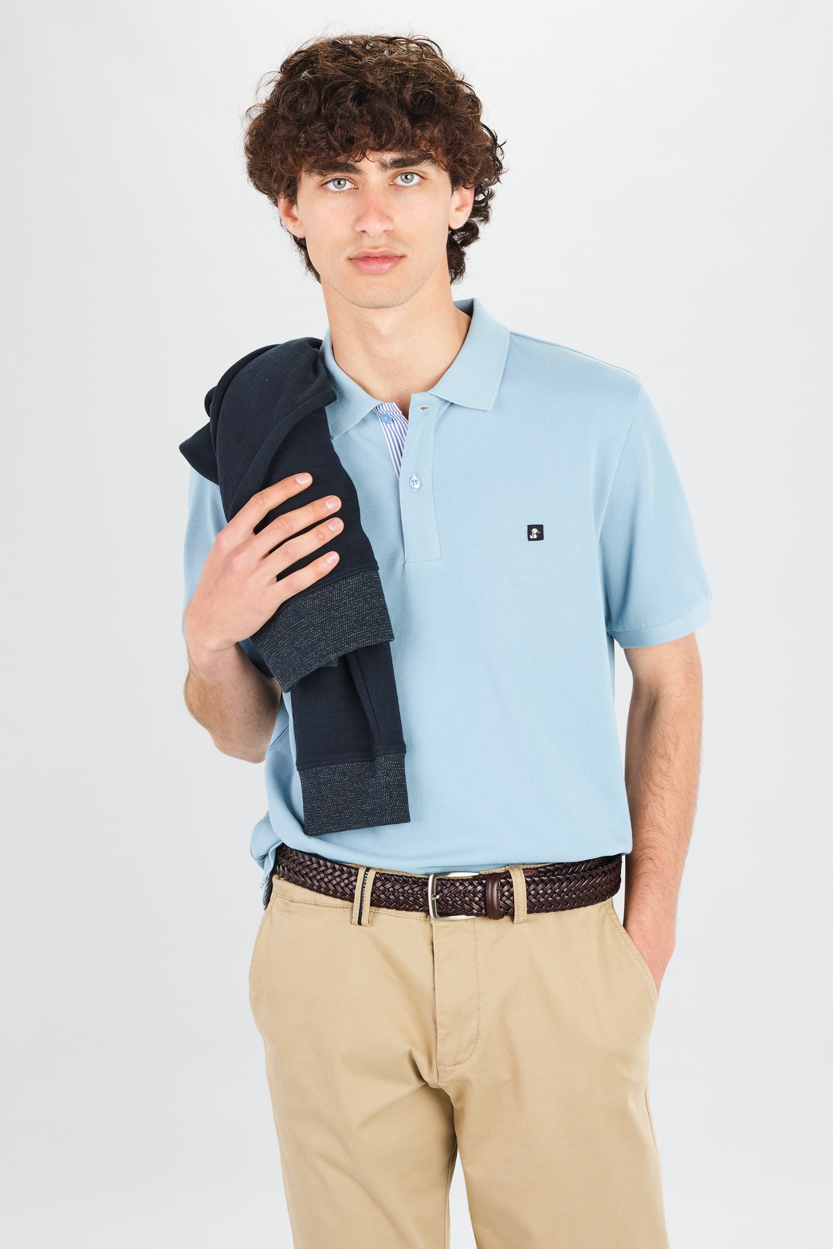 Polo piqué manga curta