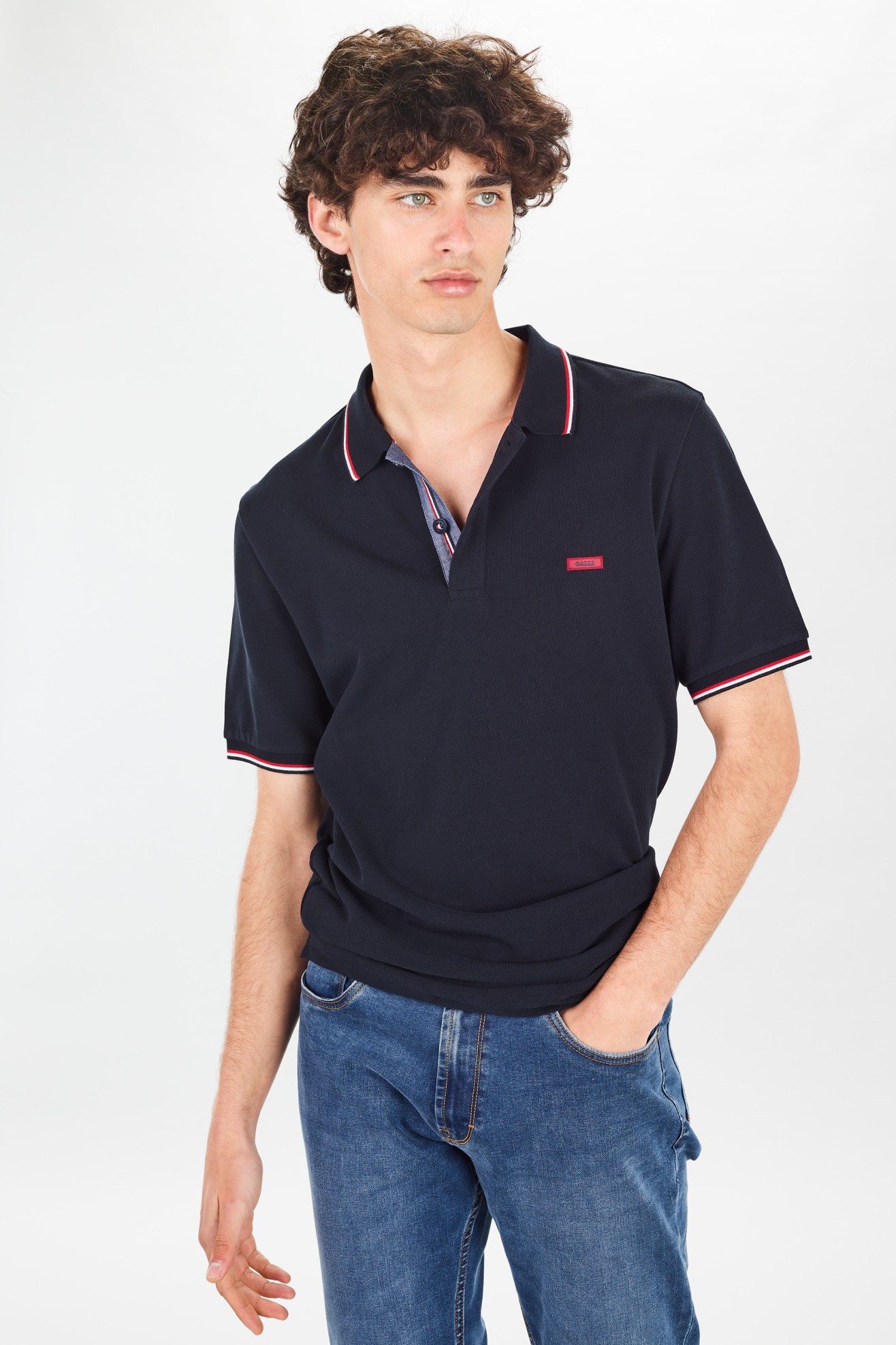 Polo de piqu de manga corta