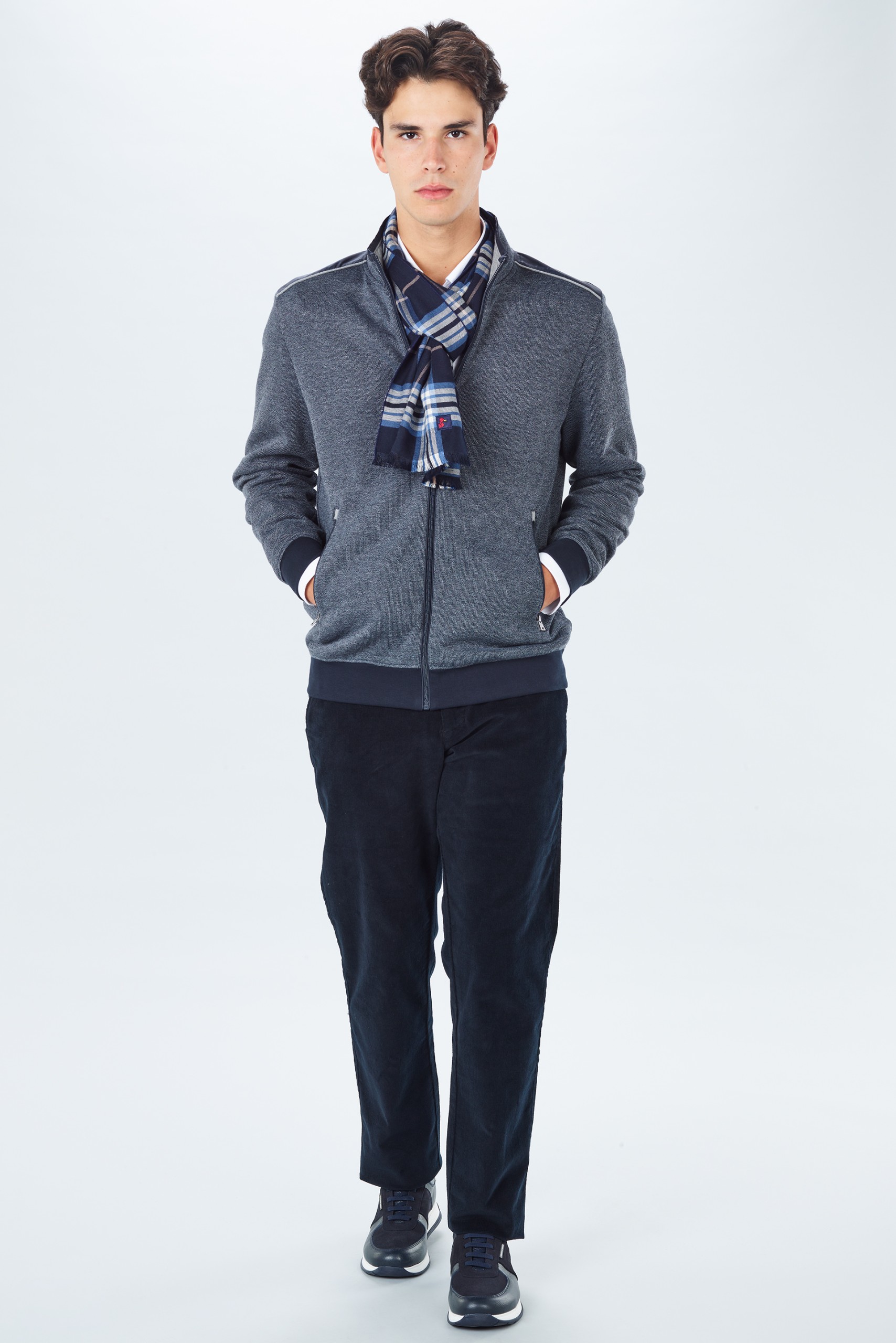 Chaqueta de punto con cremallera