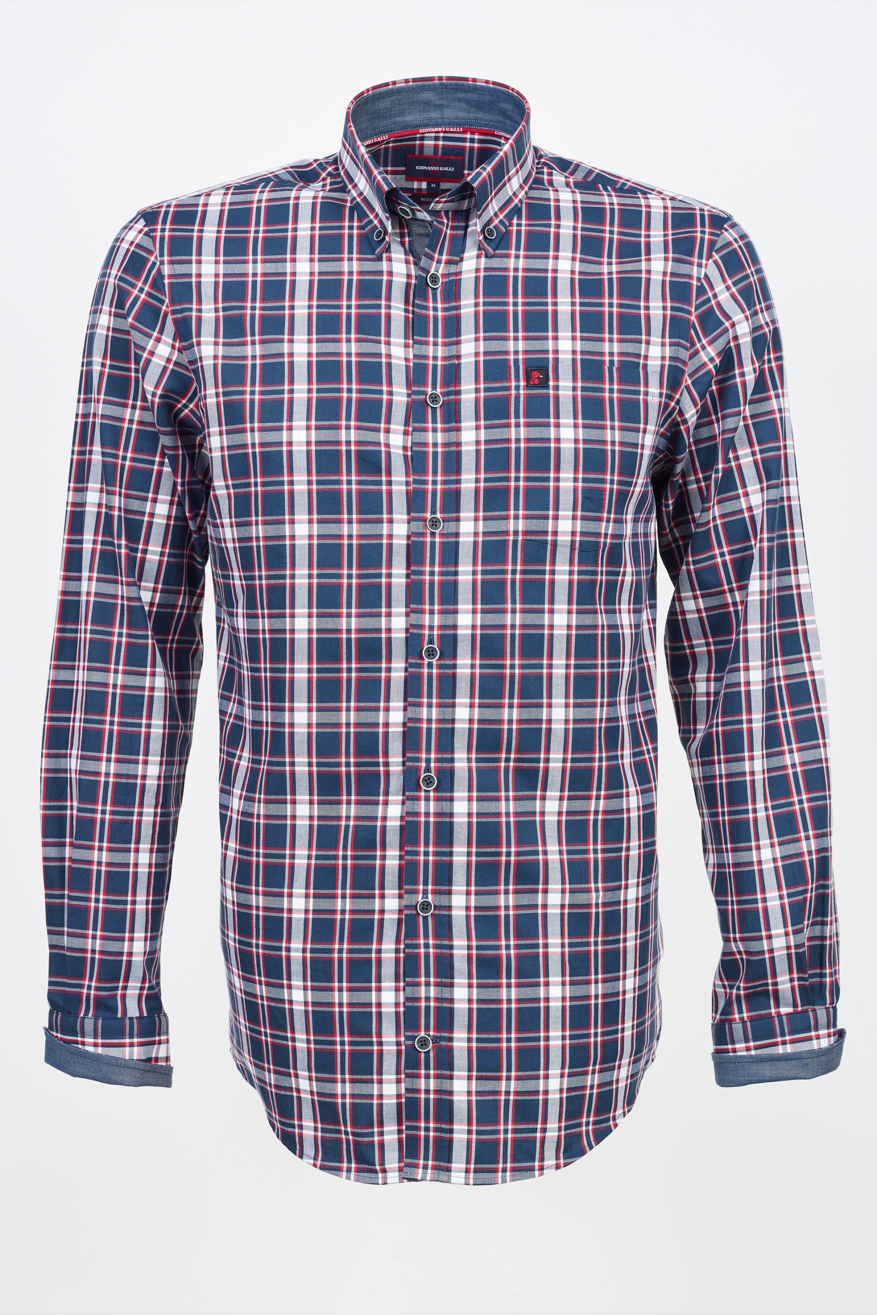 Camisa regular fit a cuadros
