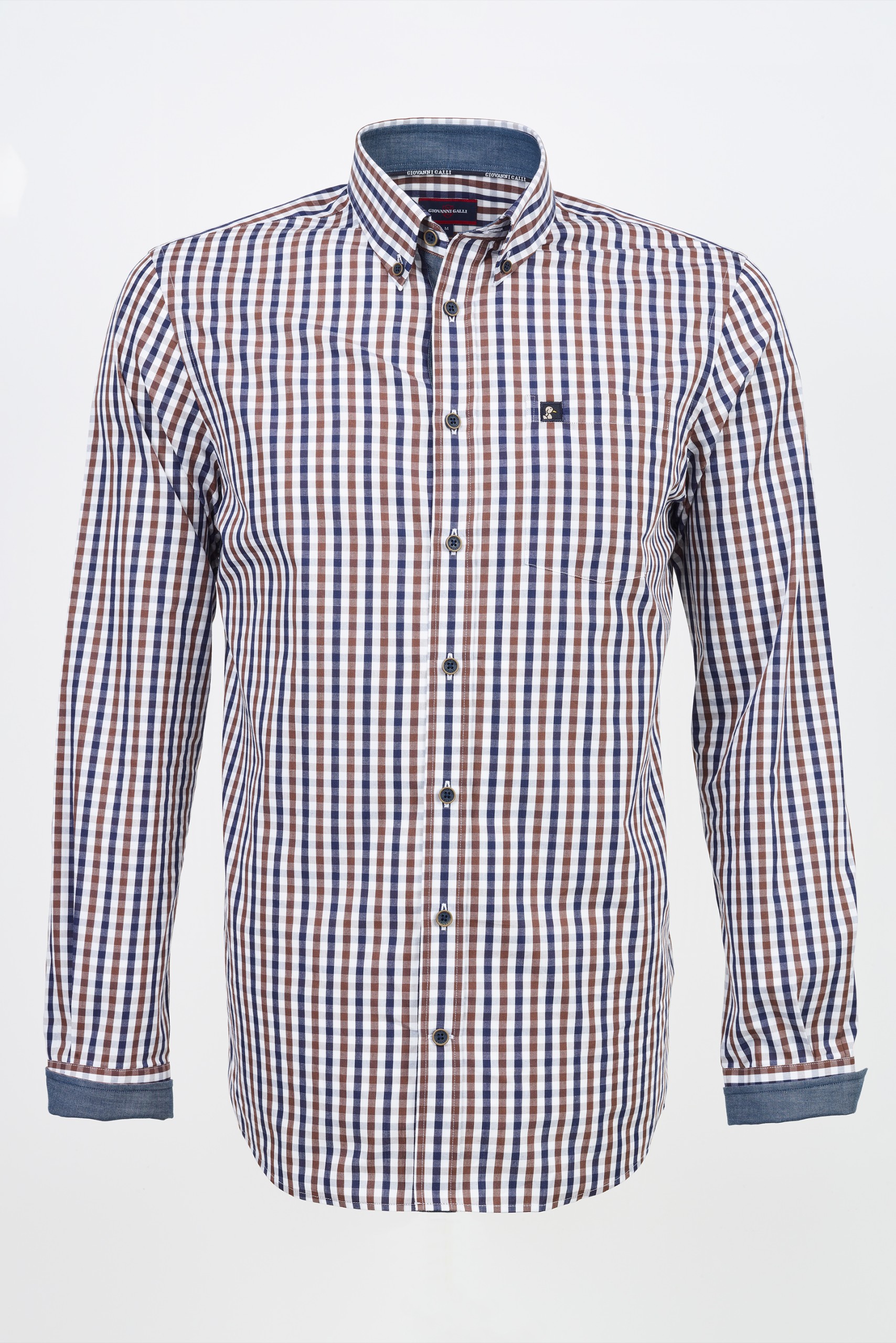 Camisa regular fit a cuadros