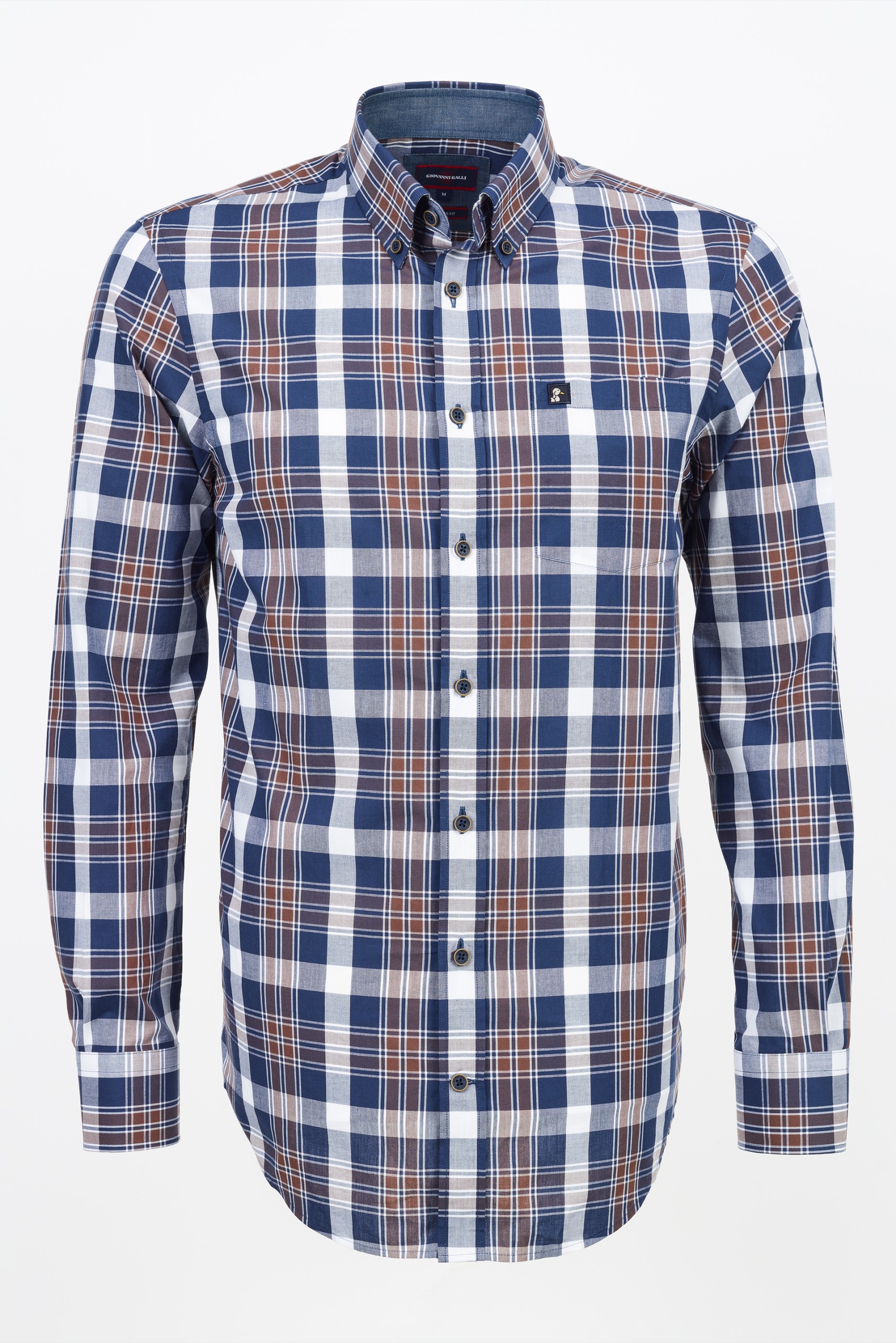Camisa regular fit a cuadros
