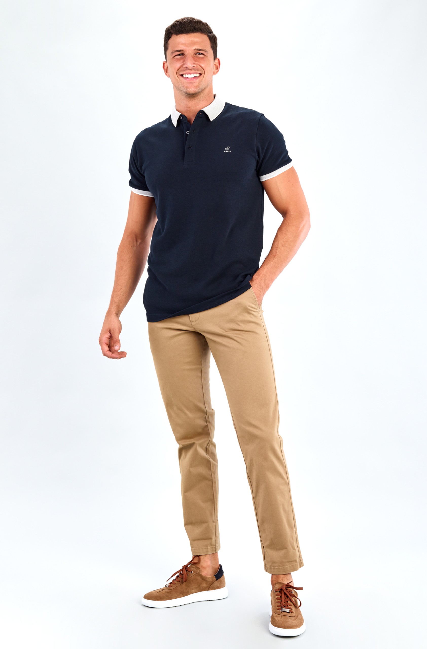 Polo piqué de manga corta