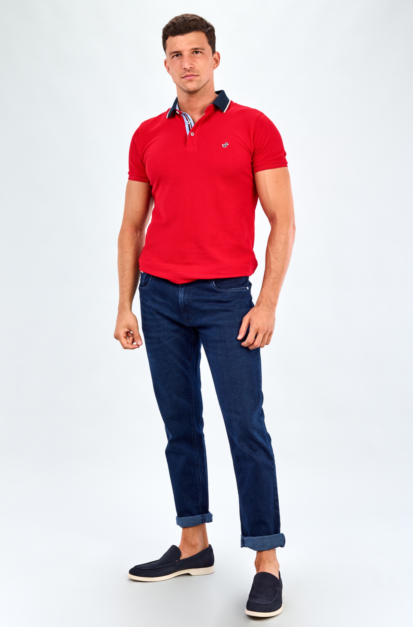 Polo Piqué Media Manga