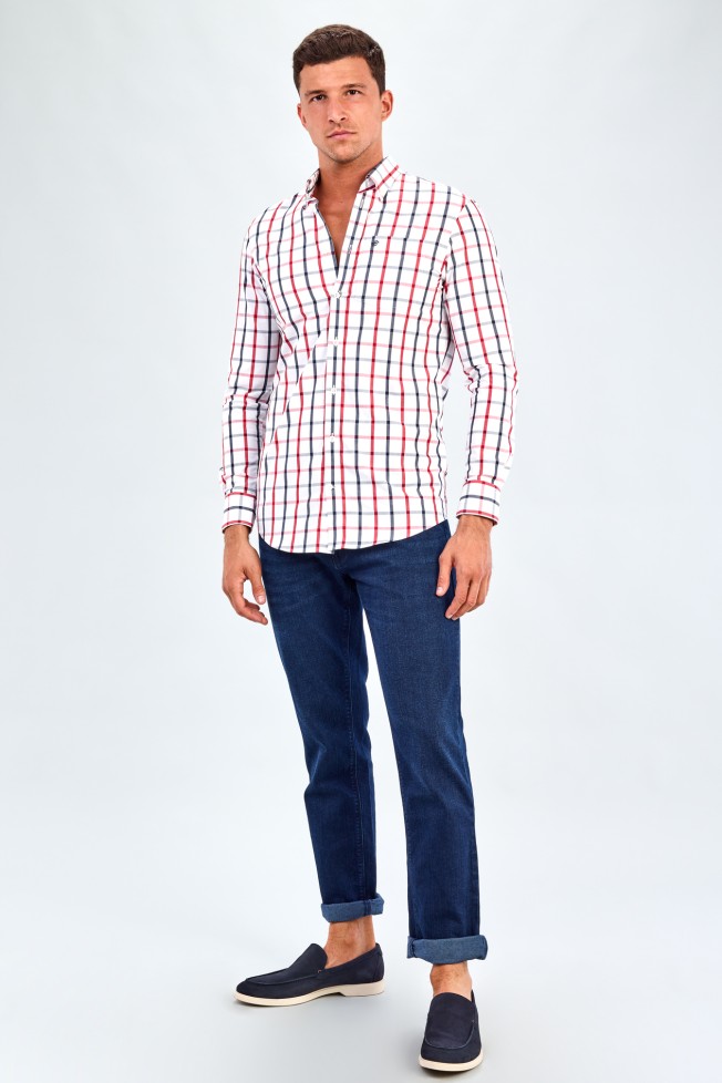 Camisa xadrez regular fit Camisa xadrez regular fit