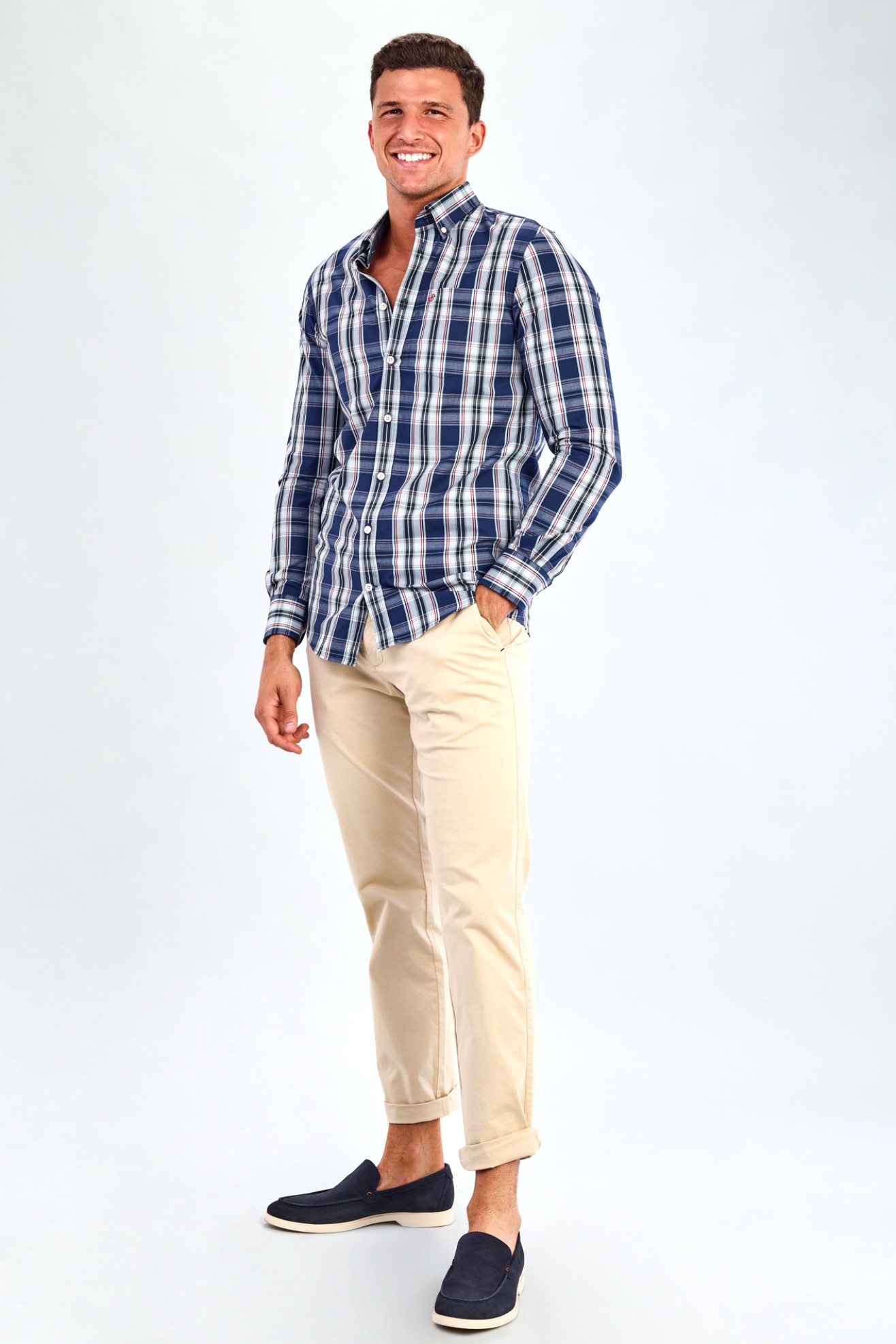 Camisa xadrez regular fit