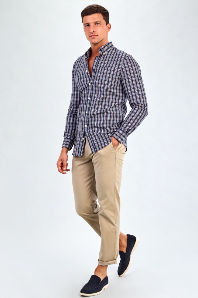 Camisa xadrez regular fit Camisa xadrez regular fit