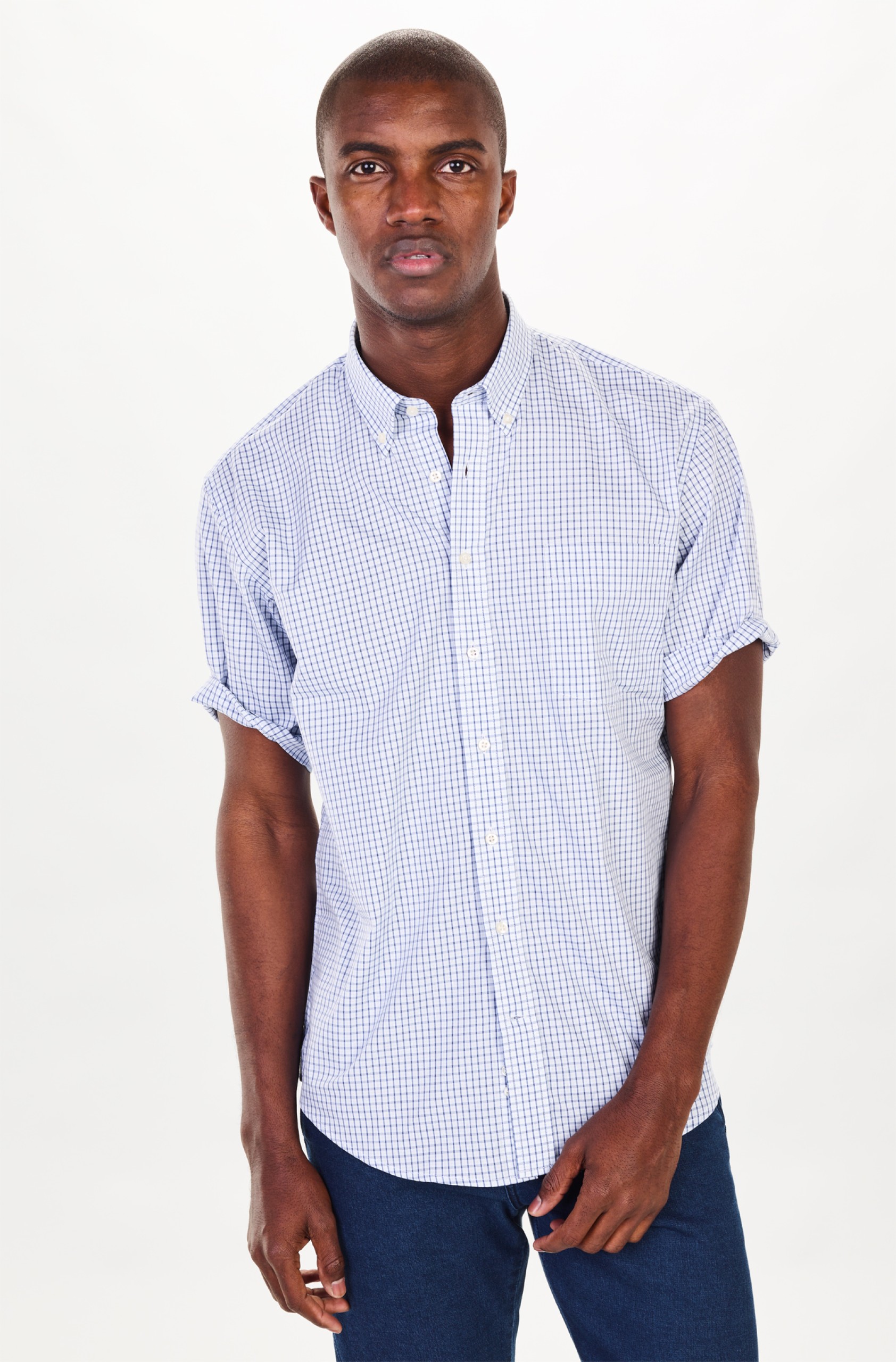 Camisa regular fit a cuadros