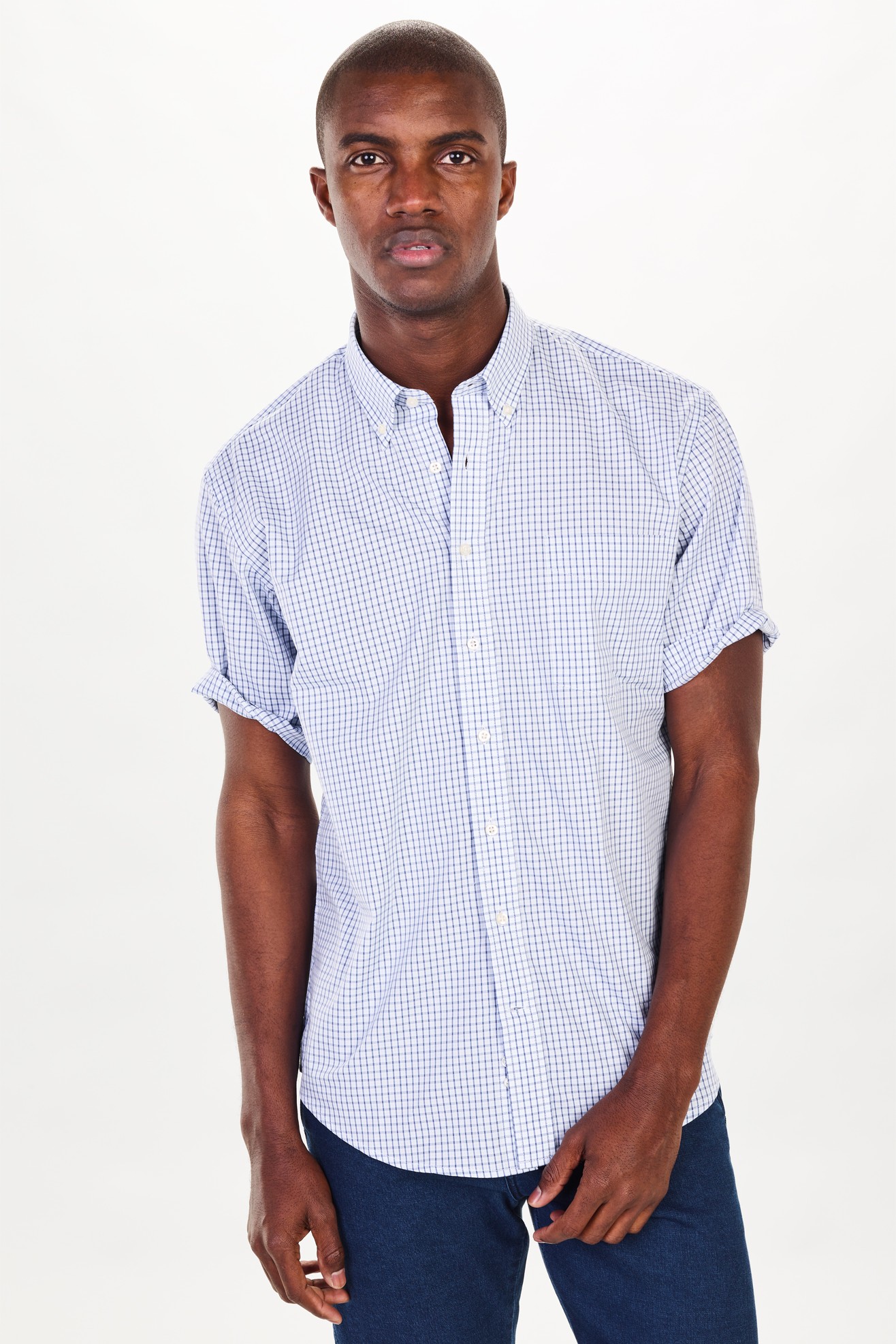 Camisa regular fit a cuadros