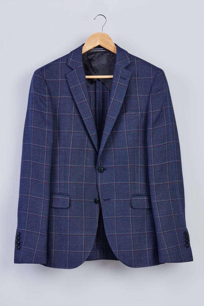 Blazer xadrez slim fit Blazer xadrez slim fit