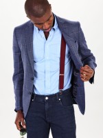 Blazer xadrez slim fit