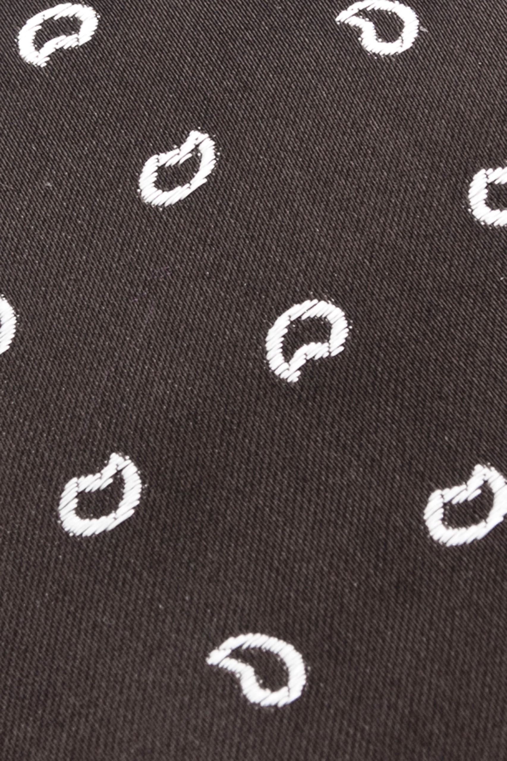 Corbata de seda con estampado de cornucopias