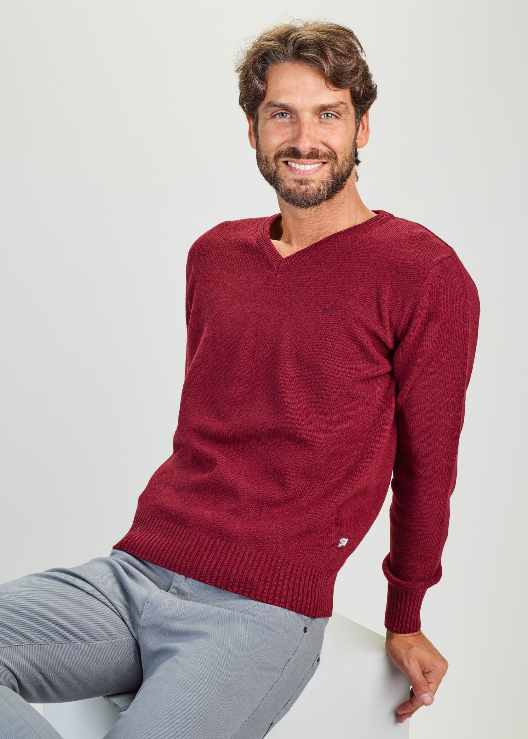 Jersey con cuello en V