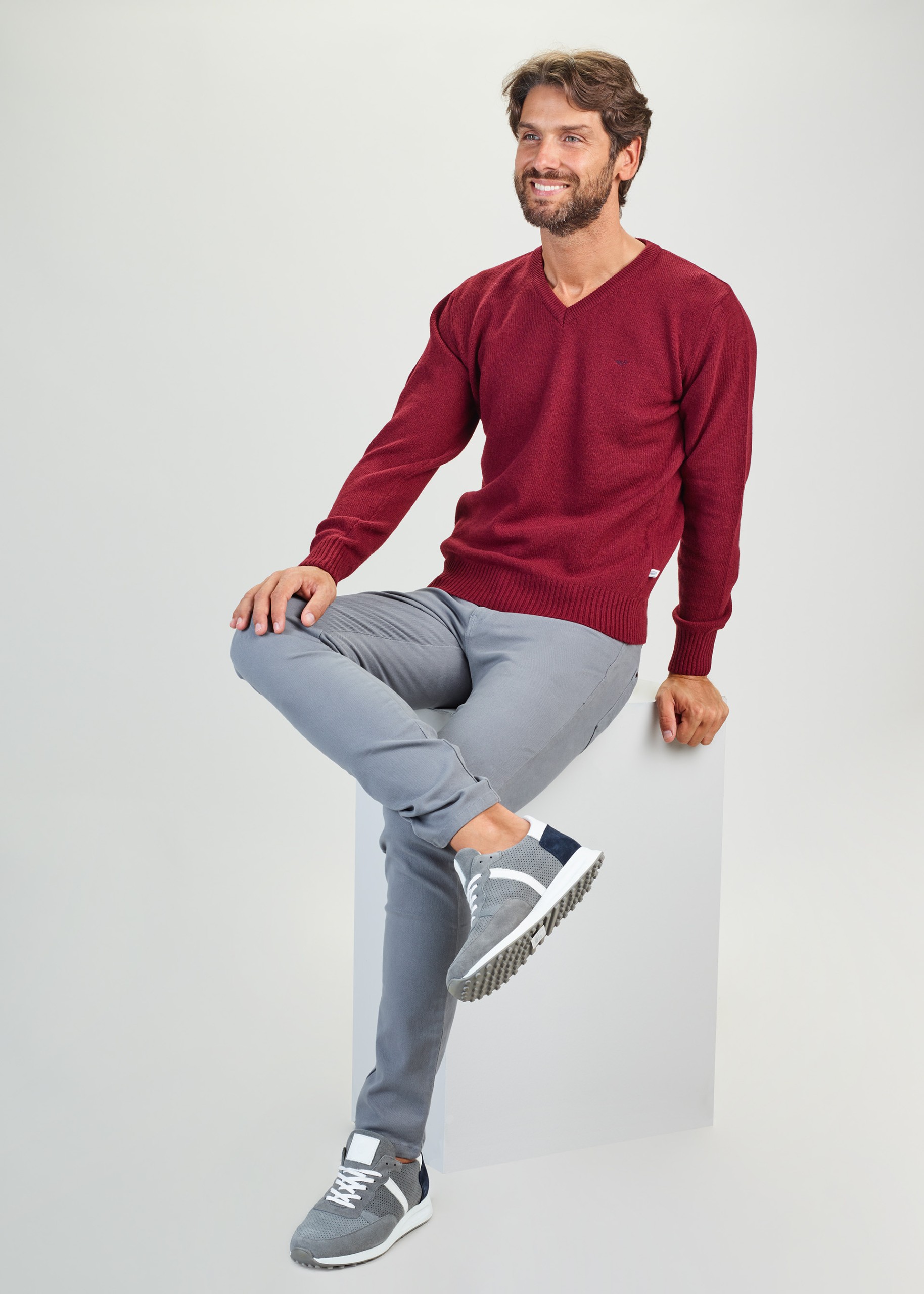 Jersey con cuello en V