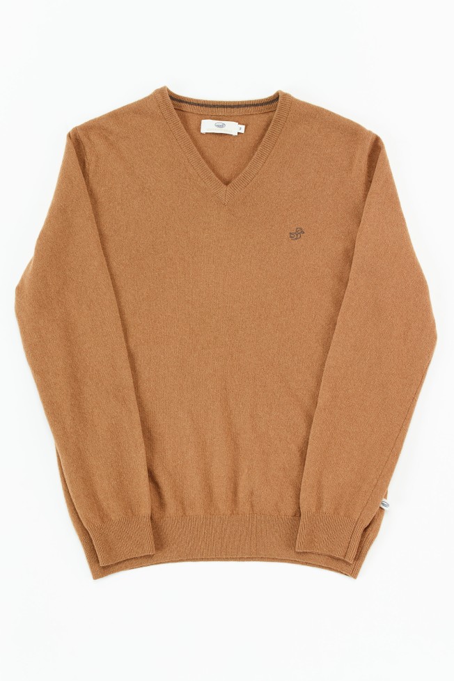 Pullover com decote em V