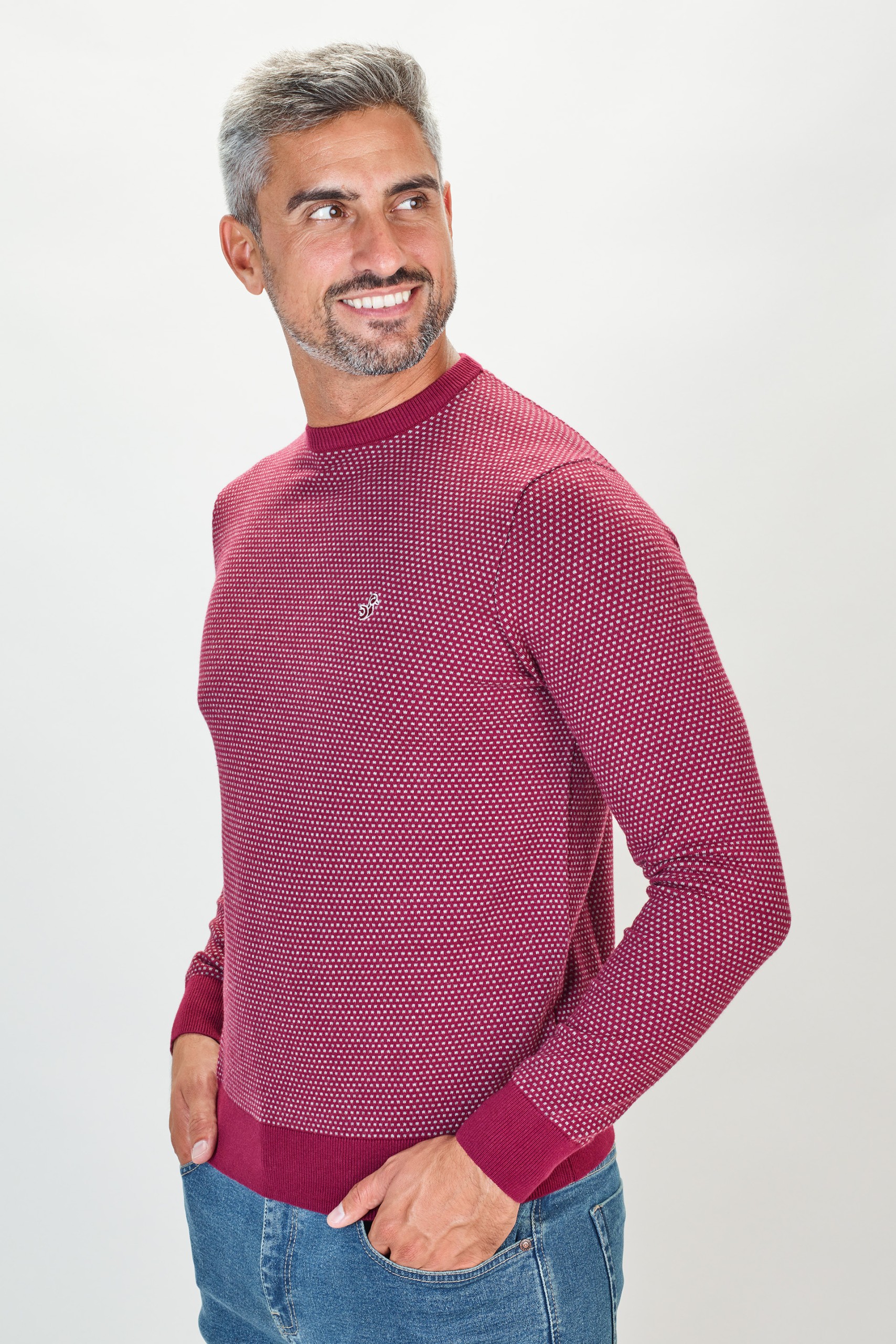 Jersey rojo estampado