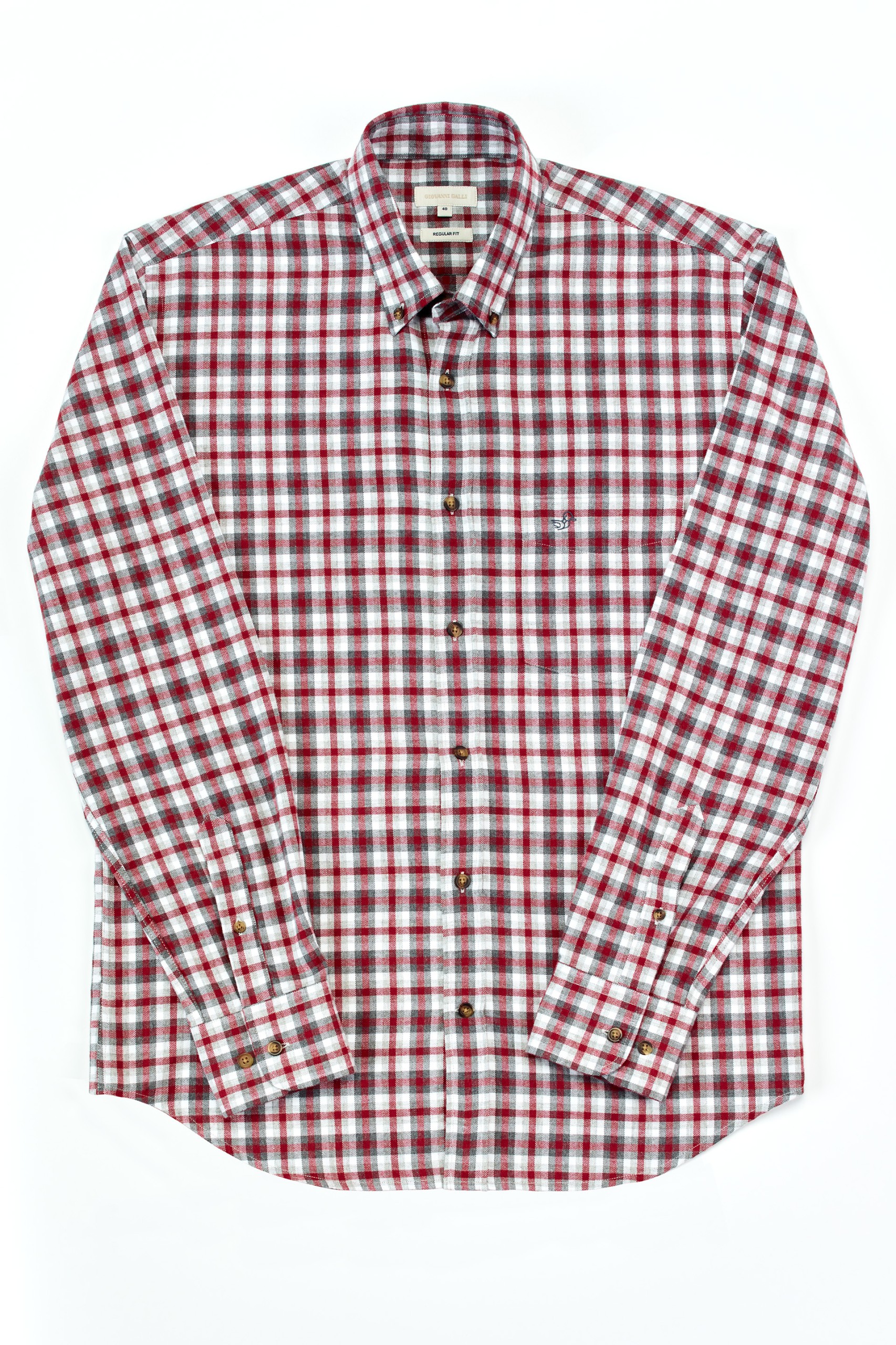 Camisa regular fit a cuadros