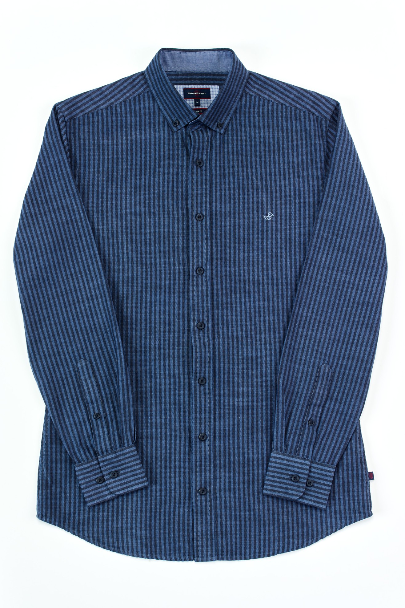 Camisa s riscas slim fit