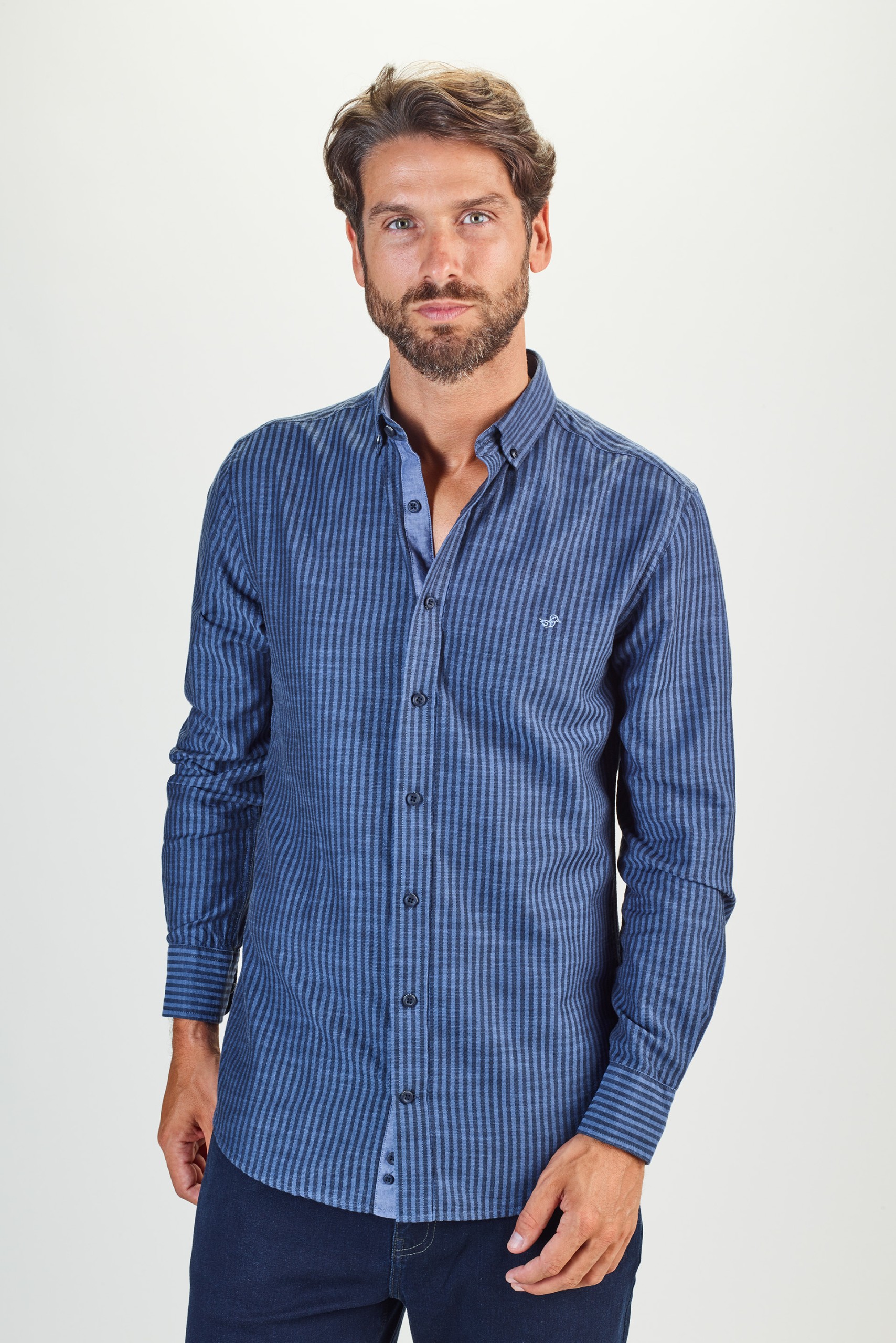 Camisa de rayas slim fit