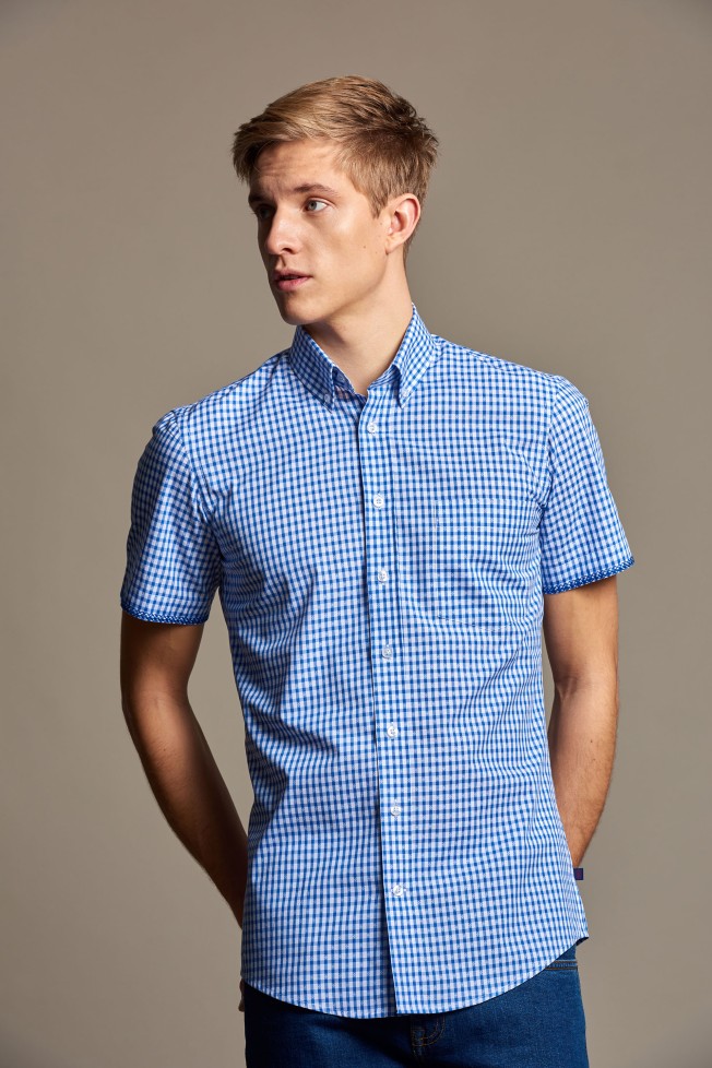 Camisa xadrez slim fit