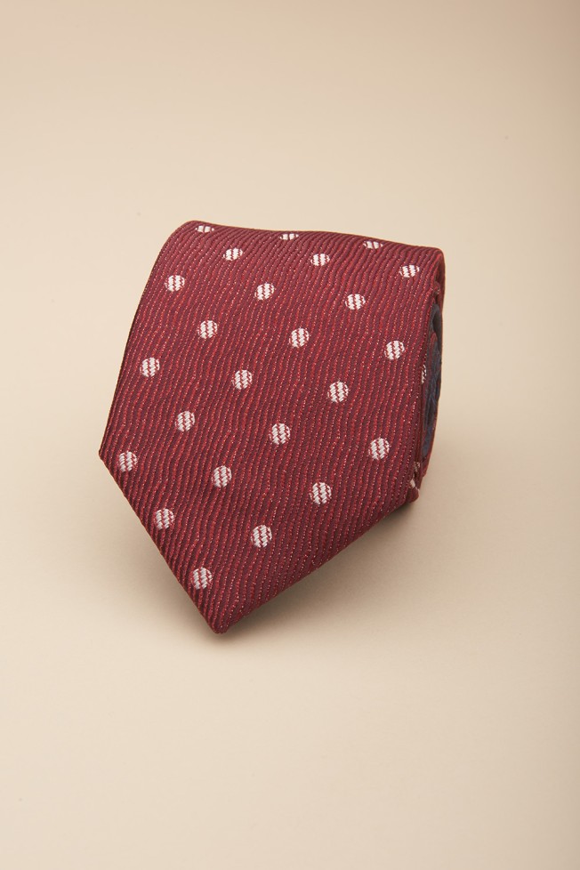 Gravata texturizada bolinhas