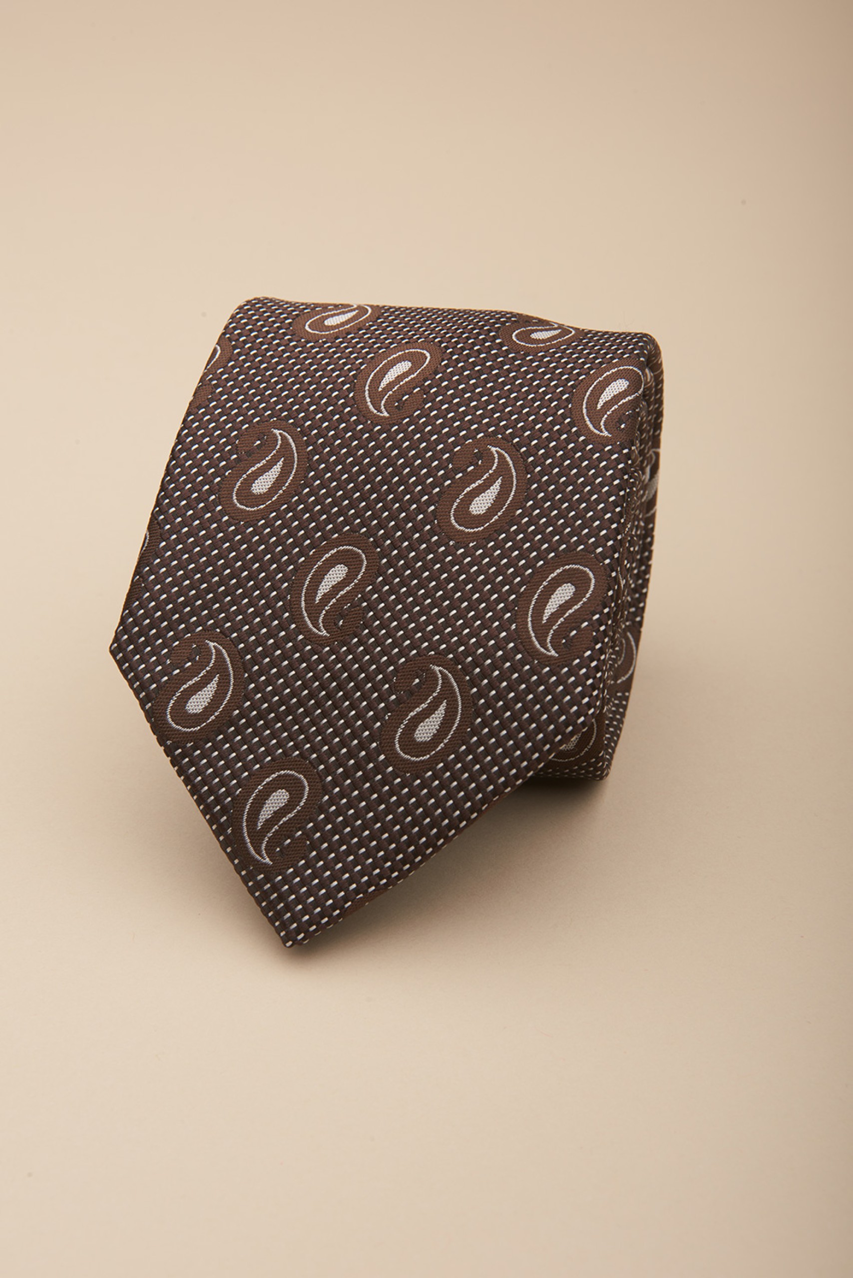 Corbata con estampado cornucopia