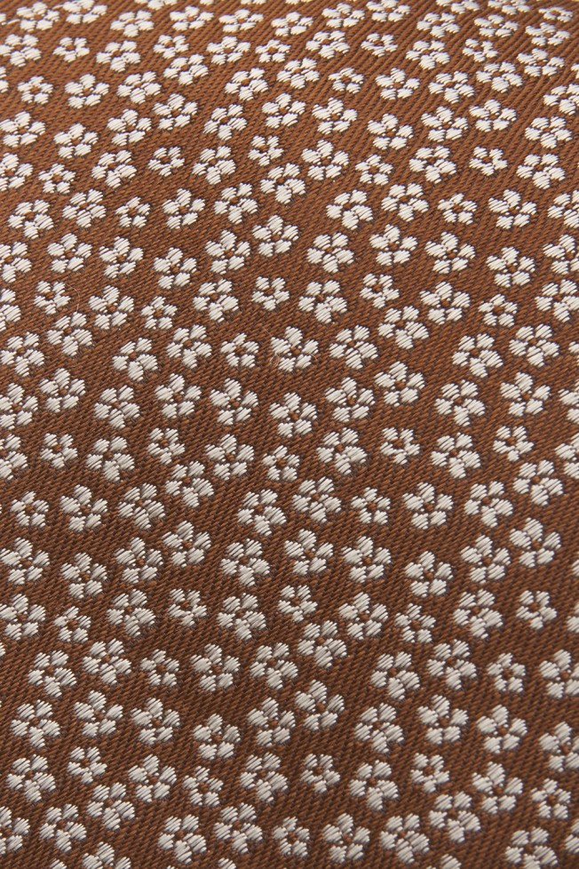 Gravata seda padrão flores Gravata seda padrão flores