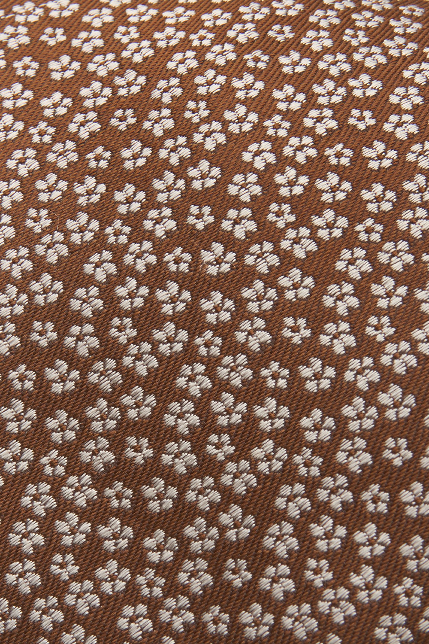 Corbata de seda con estampado de flores