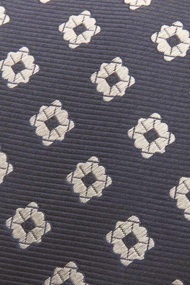 Corbata de seda estampada 