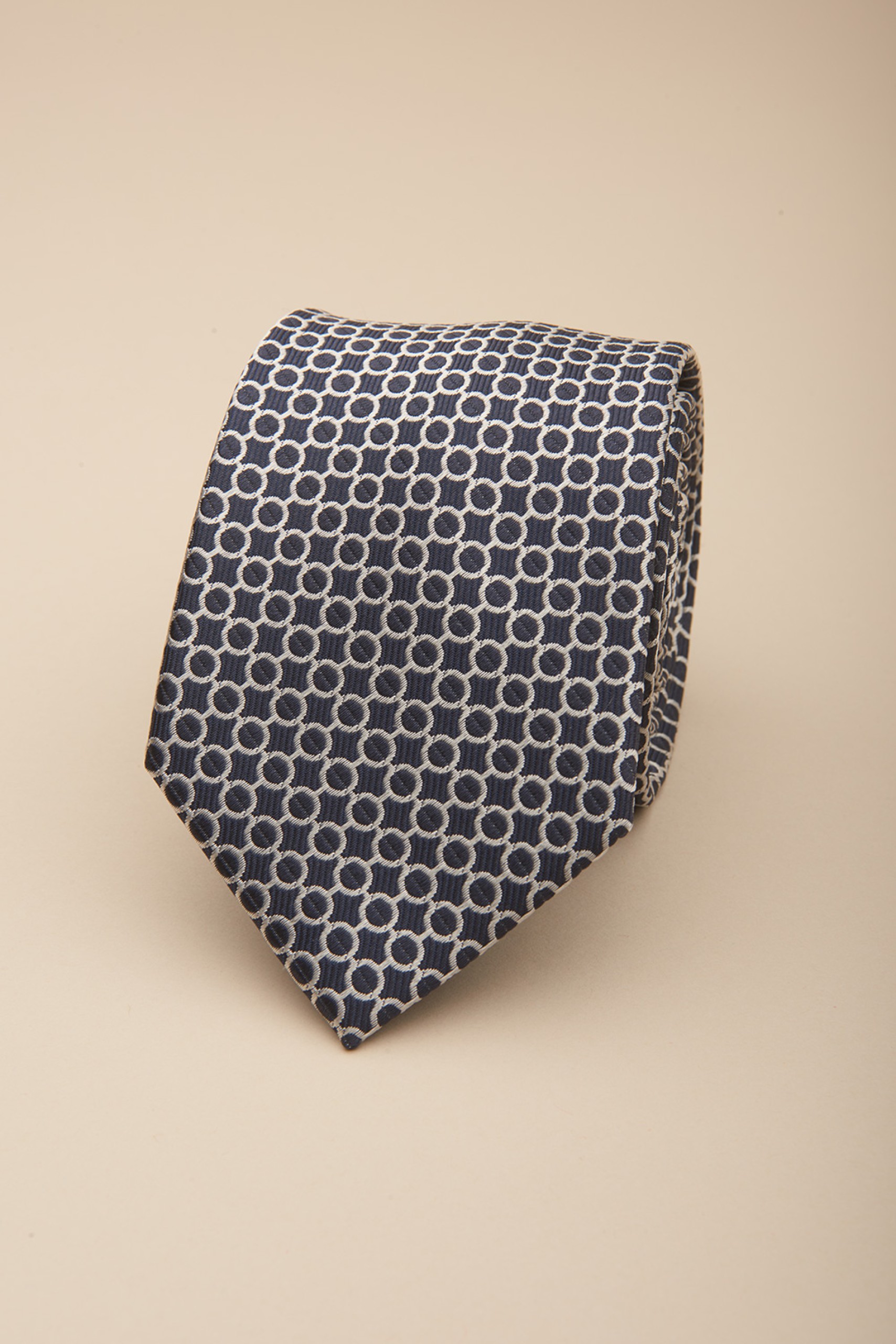 Corbata de seda estampada