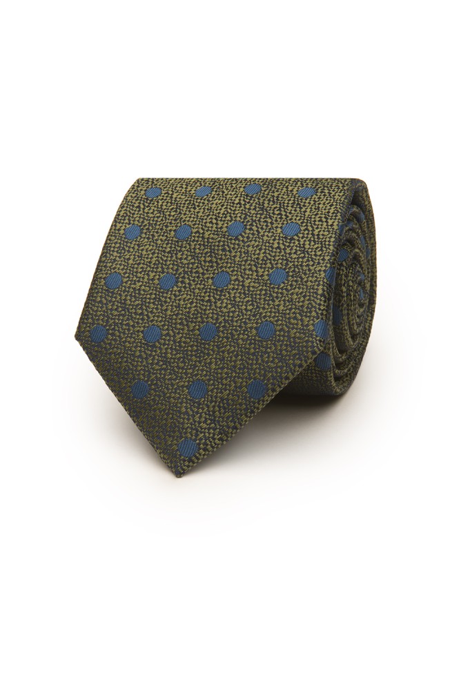 Corbata de lunares con textura 