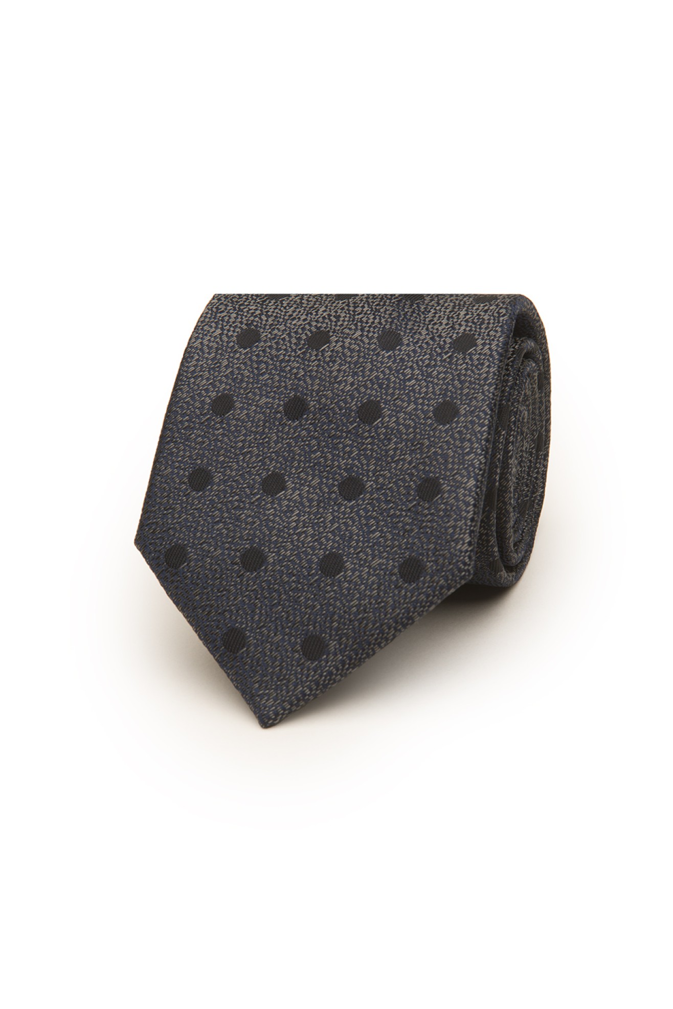Corbata de lunares con textura 