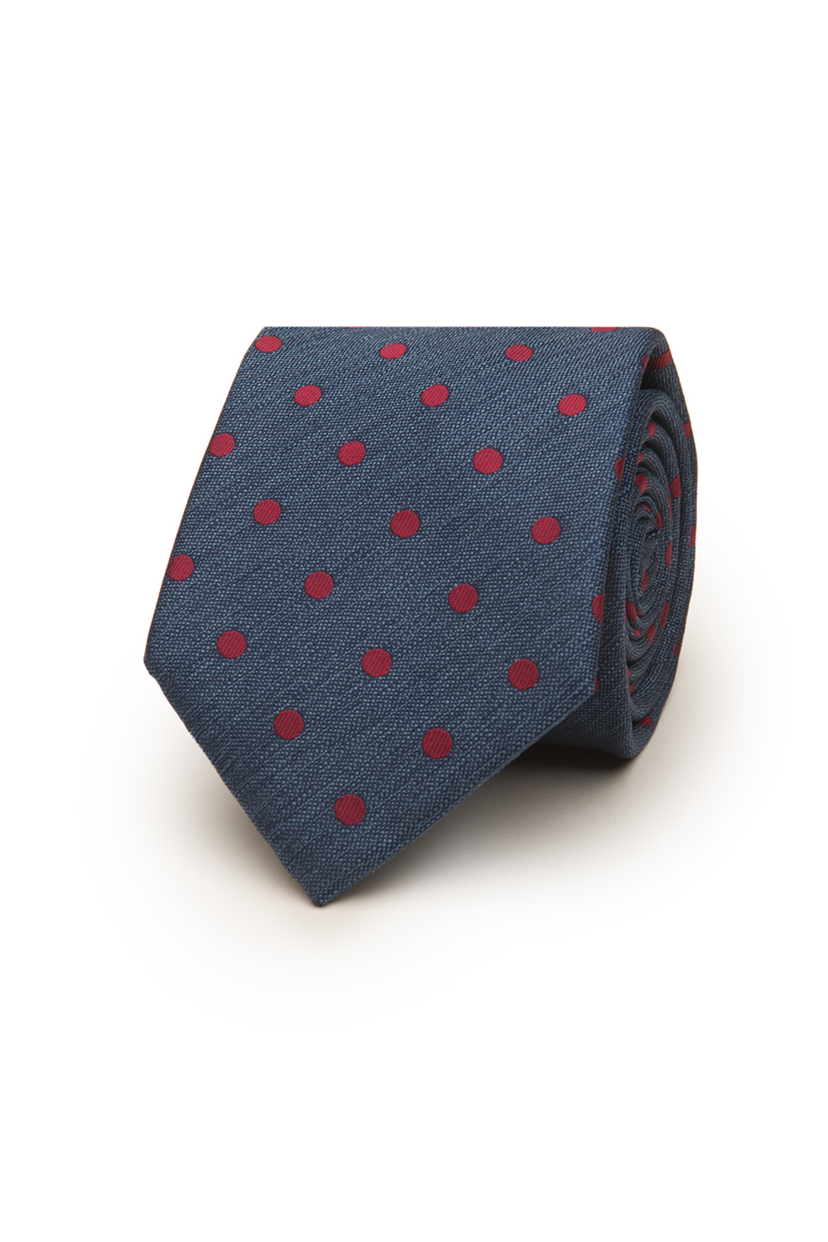 Corbata de lunares con textura