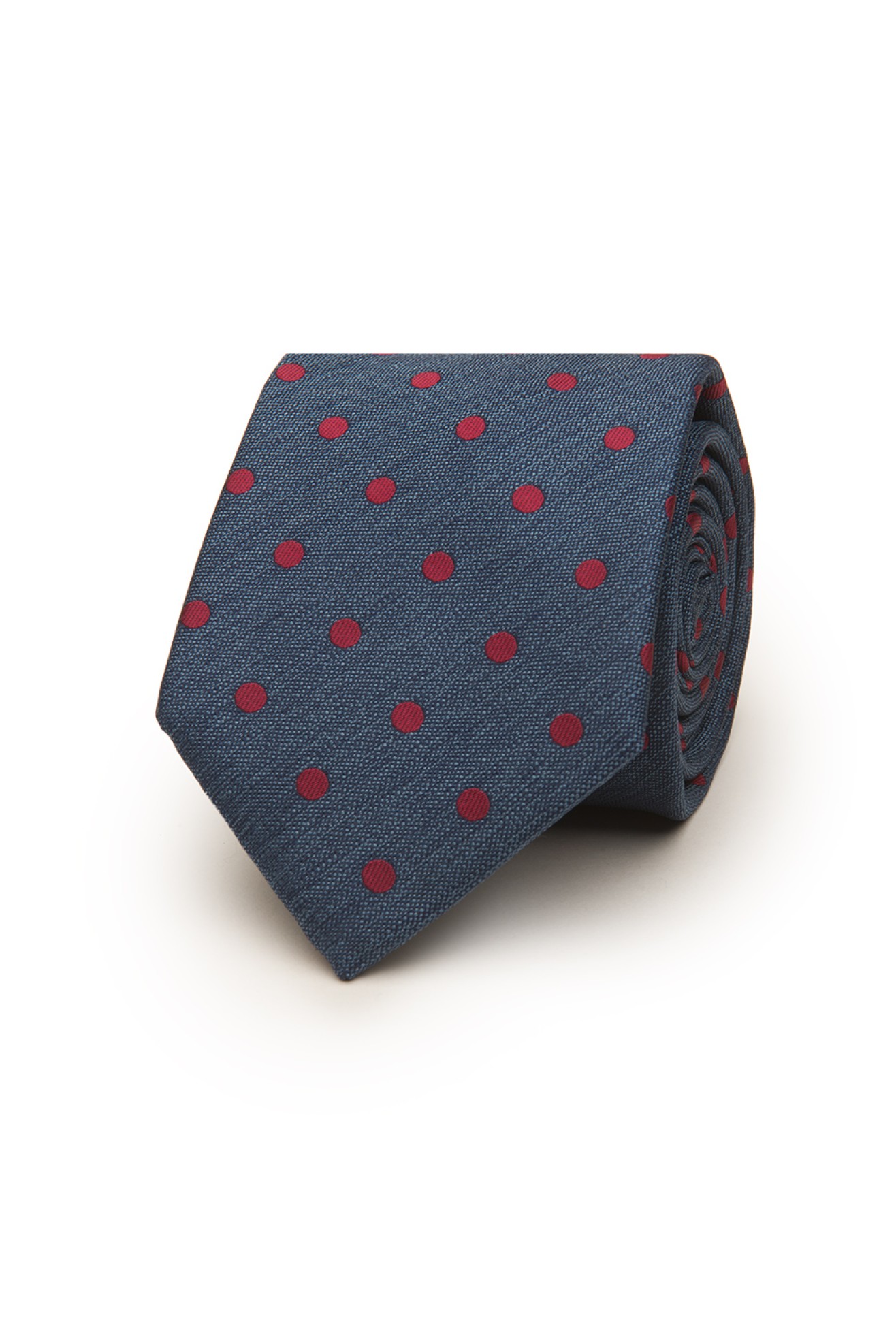 Corbata de lunares con textura