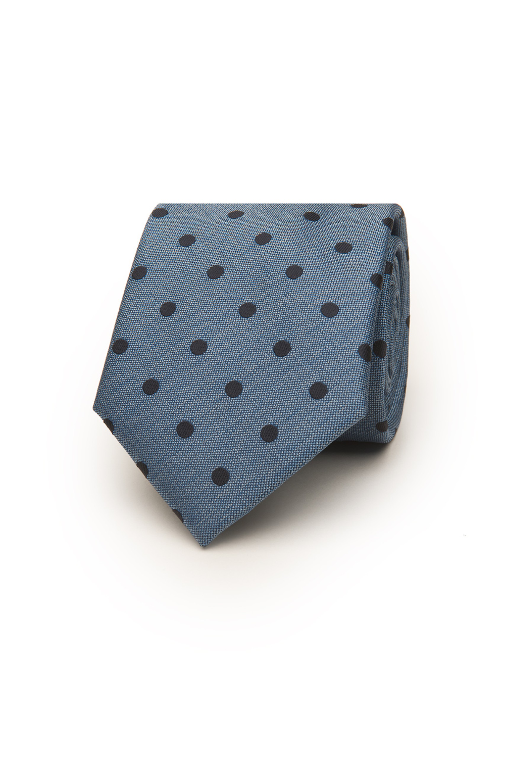 Corbata de lunares con textura